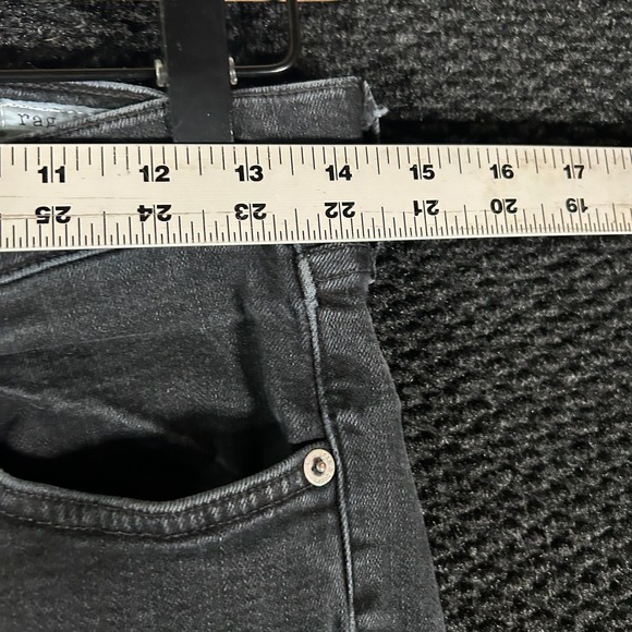 Rag Bone Kuro Black Denim Jeans Women's Size 26 Skinny Leg Mid Rise - Picture 4 of 8
